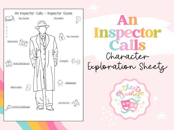 An Inspector Calls | Character Analysis Worksheets | GCSE English & Drama