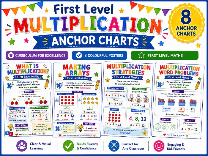 Multiplication KS1/First Level Anchor Charts