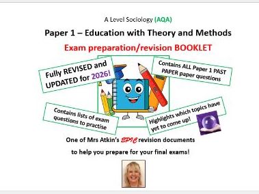 Past, Practice + Predicted questions for 2026 - AQA A Level Sociology Paper 1