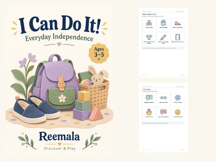 Preschool Independence Cards | I Can Do It!