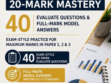 EDEXCEL A LEVEL ECONOMICS 40 x 25 Mark Essay Bible Q/As