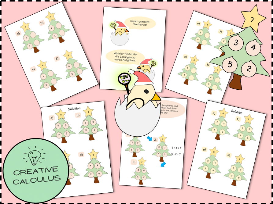 Number houses: Christmas - Number range: 10
