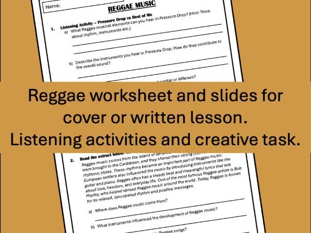 Music Cover Work: Reggae