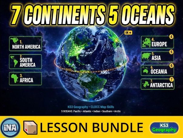 Locational Knowledge of the World - Complete KS3 Geography Lesson Pack