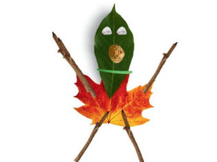 Leaf Person: Outdoor Arts and Crafts Activity
