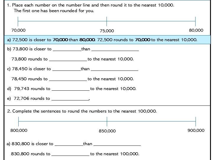 Rounding Numbers within 1,000,000 Core