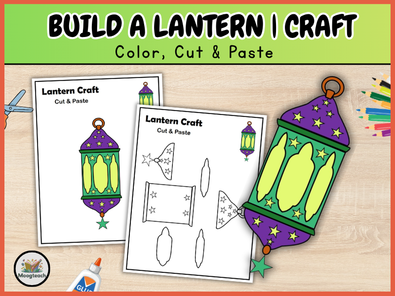 Ramadan Lantern Craft | Fanous | Islamic Art | Cut and Paste | EYFS | KS1 | KS2