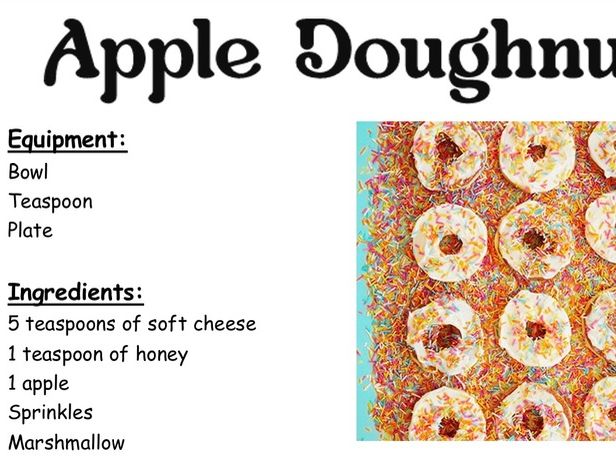 Differentiate Apple Doughnut Instructions