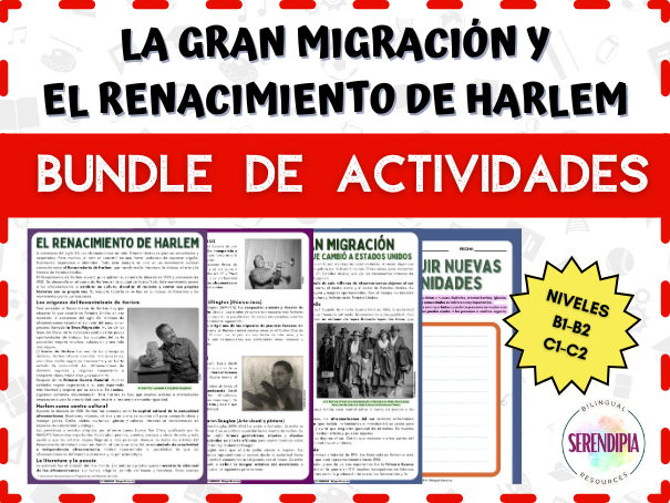 BUNDLE | Great Migration & Harlem Renaissance SPANISH Reading Comprehension Activities