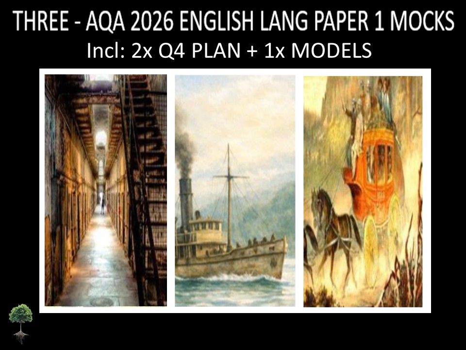 THREE - AQA PAPER 1 | 2026 FULL MOCKS | Q4 PLAN | MODELS