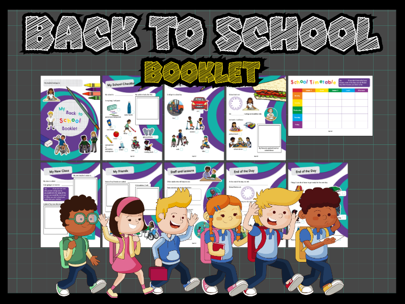 Back to School Booklet for Kids | Printable School Transition Activity