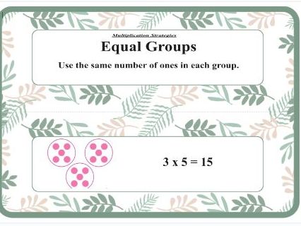 Working Wall Maths Display Multiplication Strategies 2