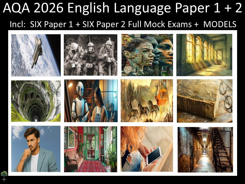 Twelve AQA 2026 GCSE English Language Paper 1 & 2 Mocks | MODELS