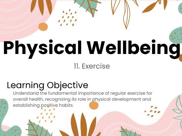The Benefits of Exercise – Year 7 PSHE Lesson on Health and Positive Habits
