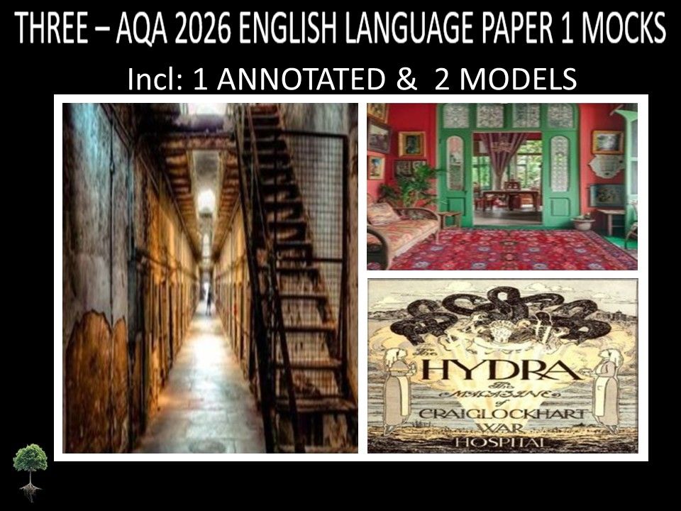 THREE - AQA PAPER 1 | 2026 FULL MOCKS | ANNOTATED | MODELS