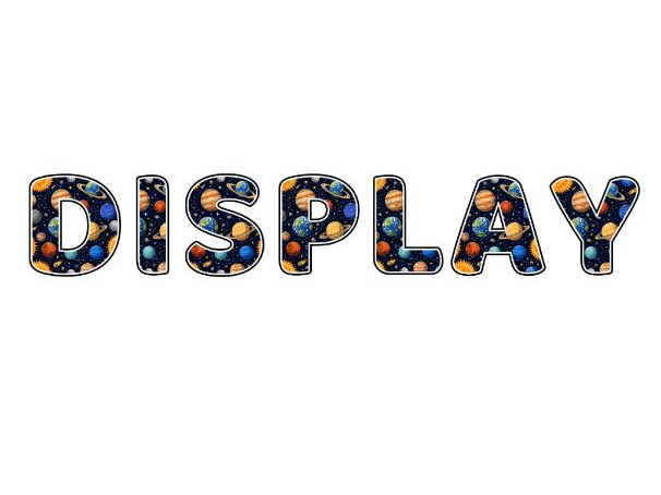 Solar System Display Lettering Pack - Uppercase A-Z