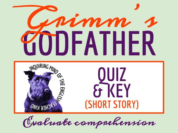 "The Godfather" Quiz and Answer Key | Grimm's Fairy Tale Assessment | Short Story