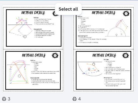 Netball Drill Activities