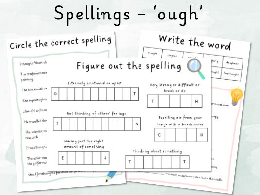 Spellings - ough