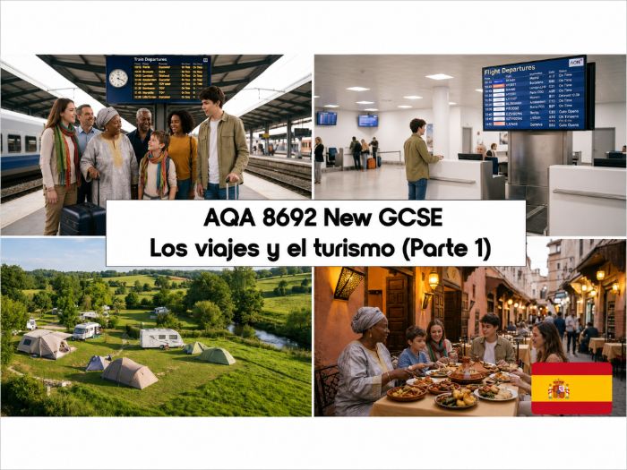 GCSE SPANISH: AQA 8692 New GCSE - Viajes y turismo (PART 1) - AQA New SPEC