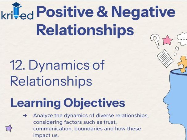 Dynamics of Relationships – KS4 Year 10 PSHE on Trust, Boundaries & Communication