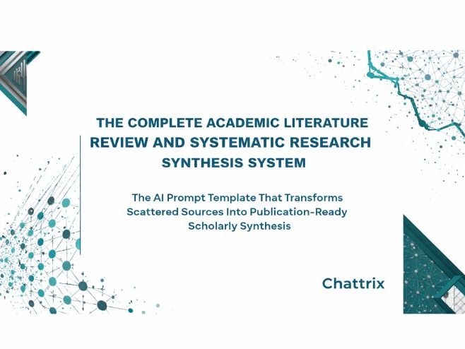 The Complete Academic Literature Review and Systematic Research Synthesis  System
