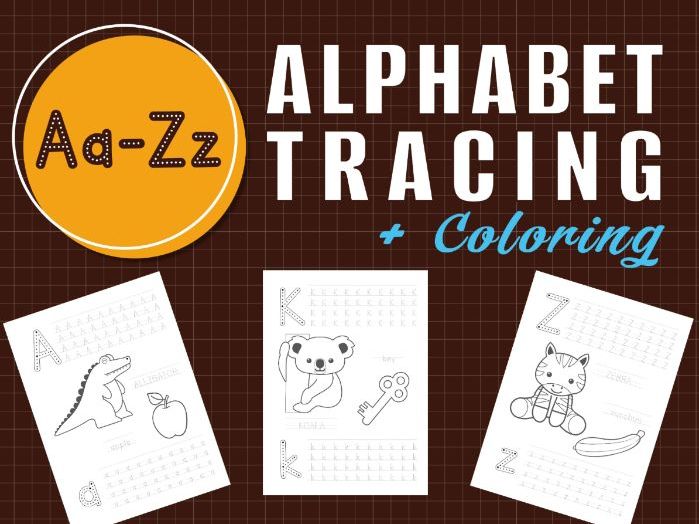 Alphabet Tracing & Colouring A–Z