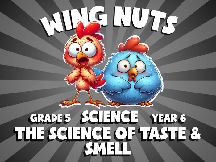 The Science of Taste & Smell WING NUTS Science Game | No-Prep Year 6 Review Activity