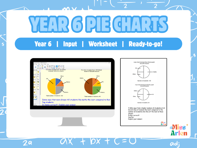 Year 6 Pie Charts Reasoning Lesson