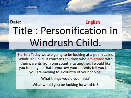 KS3 Multicultural poetry unit 10 lessons