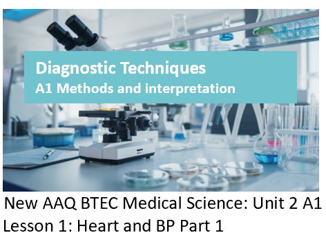 AAQ BTEC (Level 3) Medical Science Unit 2 A - Diagnostic Techniques