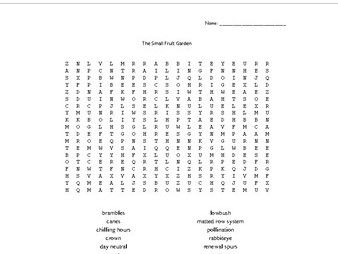 Horticulture Word Scramble and Word Search Bundle | Teaching Resources