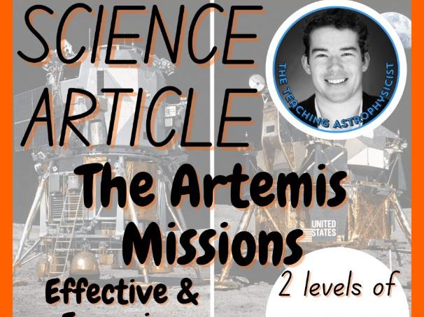 The Artemis Missions? Space Reading Comprehension 2 Passage & Questions FREE