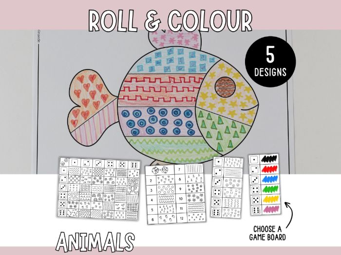 Roll & Colour - Animals
