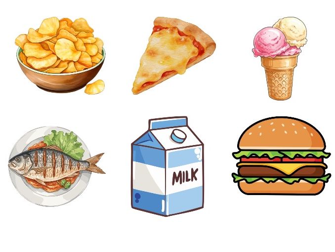 Healthy and Unhealthy Food Sorting Activity | EYFS PSHE & Science | Cut and Stick Sorting Mat