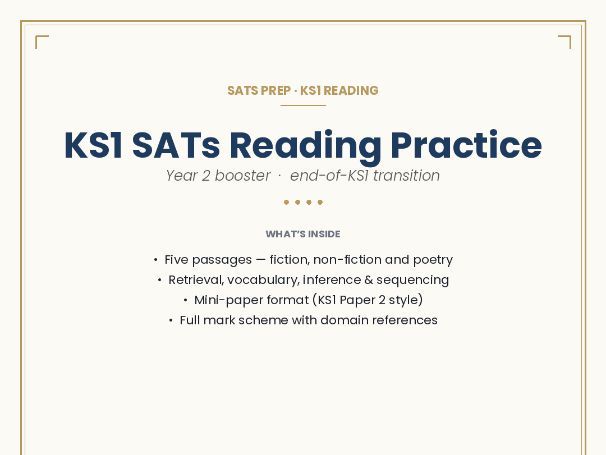 KS1 SATs Reading Practice