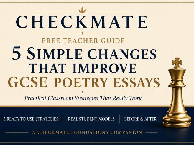 FREE GCSE English Literature Poetry Essay Writing Guide | Grades 3–5