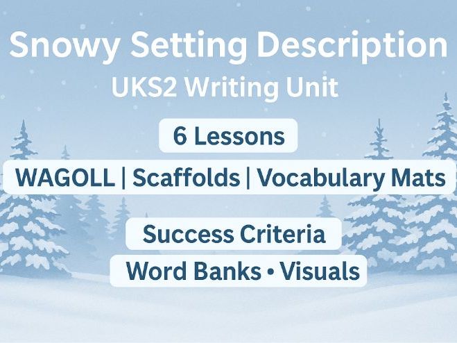 Y5/6 Writing Unit Snowy Winter Setting