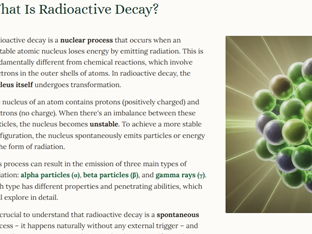 iGCSE Physics - 5.2.3 Radioactive Decay CORE