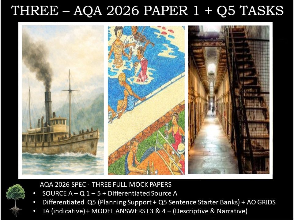 THREE - PAPER 1 | 2026 FULL MOCKS | Q5 TASKS
