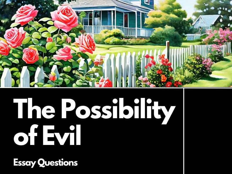 The Possibility of Evil Essay Questions