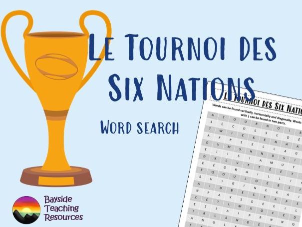 Free Six Nations word search French