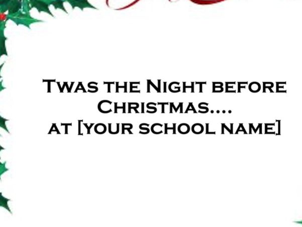 Staff panto for Christmas assembly