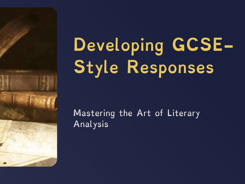 A Christmas Carol - Lesson 19 — Planning a GCSE‑Style Extended Response