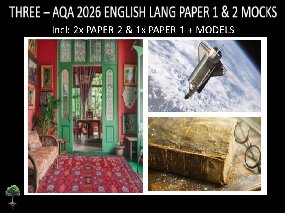 THREE - AQA PAPER 1 & 2 | 2026 FULL MOCKS | MODELS