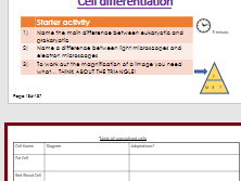 Cell differentiation