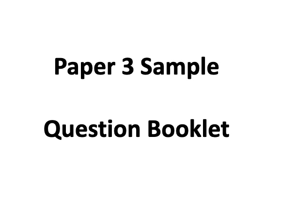 Paper 3 Sample Exams (x5)