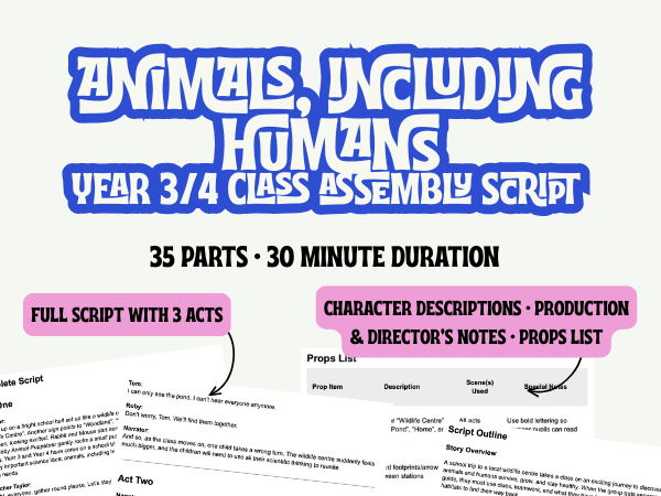 LKS2 Animals, Including Humans Assembly Script