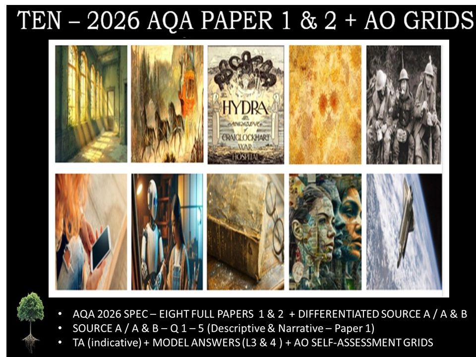 TEN - NEW PAPER 1 & 2 | 2026 FULL MOCK | + AO GRIDS