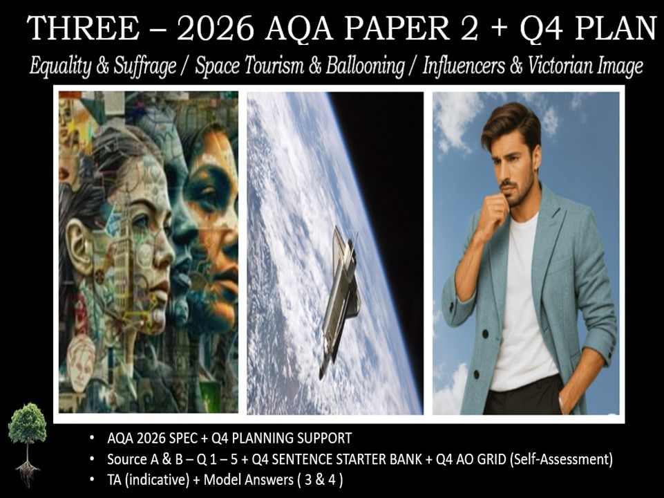 THREE - AQA PAPER 2 | 2026 FULL MOCKS | Q4 PLAN